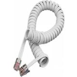 S-Link Telefon Ahize Spiral Beyaz Kordon Kablosu