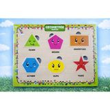 S-Online Eva Eğitici Bul Tak Puzzle Geometri Montessori Zeka ve Motor Beceri Geliştirici Oyuncak