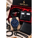 S.POLO Doğum Günü Hediyesi Kombin Set Saat/Cüzdan/Kartlık/Kemer/Tespih/Bileklik/ Kutu