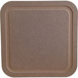 s.tkoleksiyonhobiantika Mdf Kare Supla, Tabak Altlığı - Sofra Aksesuarı - 34 x 34 - Ahşap