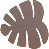 s.tkoleksiyonhobiantika Mdf Yaprak Şekilli Supla, Tabak Altlığı - Sofra Aksesuarı - 35 x 35 cm - Ahşap