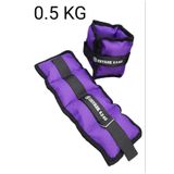 S ZEYREK 0.5 Kg × 2 Adet Toplam 1 Kg El Ayak Bilek Kas Güçlendiriçi Ağırlık Seti Kum Ağırlık Torbası