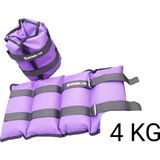 S ZEYREK 4 kg × 2 Adet Toplam 8 kg El Ayak Bilek Kas Güçlendiriçi Ağırlık Seti - 4 kg x 2 Adet - Mor