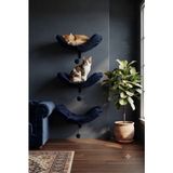 S1 Kedi Yatağı Oyun Alanı Kedi Oyun Evi Silinebilir Kumaş Soft Kedi Dostu(1 Adet) - Lacivert