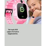 S10 Çocuk Takip Saati Güvenli Alan Uyarısı ve Sesli Mesaj Yeni Nesil - 00-Siyah - Beyaz