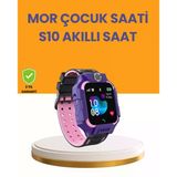 S10 Mor Akıllı Çocuk Saati Konum Takip Ve Güvenlik Özellikli Mir06239550