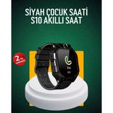 S10 Siyah Çocuk Takip Saati Güvenli Alan Uyarısı Sesli Mesaj