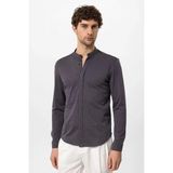 S13 Store Erkek Hakim Yaka Gizli Düğme Uzun Kollu Slim Fit Gömlek - Antrasit