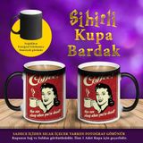 S158 Coffee Yazılı Sabah Kahvesi Sihirli Kupa Bardak