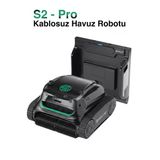 S2 Pro Kablosuz Havuz Robotu 300M2 Havuz Taban - Duvar Temizlik Robotu