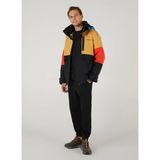 S242065-001 Outerwear Coated Jack Siyah - Turuncu Erkek Fermuarlı Yaka Mont