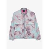 S242121-299 W Micro Collection Rain Çok Renkli Kadın Fermuarlı Yaka Zip Ceket