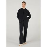 S242151-001 W Soft Touch Hoodie Siyah Kadın Kapüşon Yaka Sweatshirt