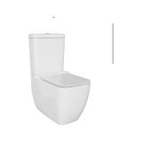S25 Square Duvara Sıfır Kanalsız Klozet+rezervuar+iç Takım+klozet Kapağı Set Beyaz