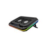 S55 Angel Siyah 5 Mod RGB 120*120mm 2 Fanlı 14''-17'' Led Ekranlı Notebook Soğutucu Stand