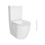 S55 Duvara Sıfır Kanalsız Klozet+rezervuar+iç Takım+klozet Kapağı Set Beyaz
