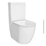 S55 Duvara Sıfır Kanalsız Klozet+Rezervuar+İç Takım+Klozet Kapağı Set
