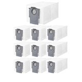 S8 MaxV Ultra, S8 Max Ultra-Saros 10 / Saros 10R-QRevo Serisi Robot Süpürgeler İçin Toz Çöp Torbası Yedek Parça Seti-10 Adet