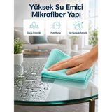 S'82 Cam Ayna ve Parlak Yüzeyler Için Mikrofiber Temizlik Bezi Leke ve Iz Bırakmaz - Belirtilmemiş