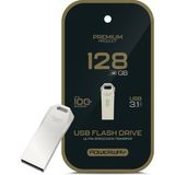 S'82 Powerway Premium 128 GB 100MB/S Ultra Hızlı USB 3.1 Metal Silver Flash Bellek