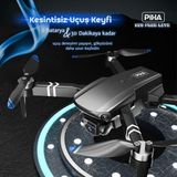 S85 Free Pro – 2 Batarya, 40 Dakika Uçuş, 1080P Çift Esc Kamera, Fırçasız Motorlu Drone - Siyah