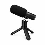 S93 Kablosuz Masaüstü Kayıt Mikrofonu Tripod Standlı Siyah