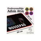 sa-na port Rgb Mousepad 14 Değişen Ledli Düz Siyah 80*30 Cm Gaming Oyuncu Su Geçirmez, Işıklı Mouse Pad