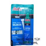 SA111 AKFİX 100E SİLİKON TÜP 50ml (Şeffaf)