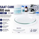Saat Camı 60 mm 1 Adet