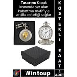 #Saat Retro 4X5 Cm Klasik Koleksiyonluk Hediyelik Özel Kutulu Gümüş Şık Atatürk Büstü Köstekli Saat