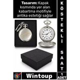#Saat Retro 4X5 Cm Klasik Koleksiyonluk Hediyelik Özel Kutulu Gümüş Şık Atatürk İmzalı Köstekli Saat