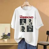 Saat Sonra Hafta Içi Albüm Grafik T Shirt Erkek Kadın Vintage Hip Hop Streetwear Boy Kısa Kol - Beyaz