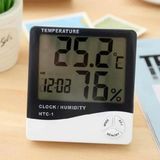 Saatli Dijital Termometre ve Nem Ölçer Iç ve Dış Mekan Problu