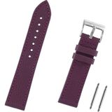 Saatse 20MM Bordo Spor Hakiki Deri Saat Kordonu Kayış - 20 mm