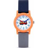 Saattino Itfaiye Arabası Desenli Turuncu Kız Erkek Çocuk Kol Saati Analog Saat ST-304415