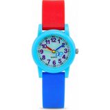 Saattino Kelebek Desenli Açık Mavi Kız Erkek Çocuk Kol Saati Analog Saat ST-304414
