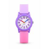 Saattino Kuyruk Yıldızı Desenli Kız Çocuk Kol Saati Pembe Mor Analog Saat ST-304410