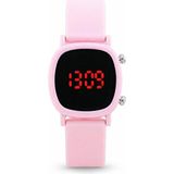 Saattino Pembe Dijital Kız Çocuk Kol Saati Led Ekran Cüzdan Hediyeli St-304408