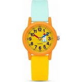 Saattino Roket Desenli Turuncu Kız Erkek Çocuk Kol Saati Analog Saat ST-304413