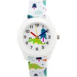 Saattino Sevimli Dinazor Figürlü Çocuk Saati Beyaz Renk Analog ST-304405