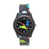 Saattino Sevimli Dinazor Figürlü Siyah Renk Çocuk Saati Analog ST-304406