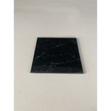 Saban 10x10cm - Siyah Mermer, Cam Bardak Altlığı - Sunumluk - 0 - 99 ml