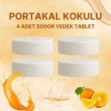 Saban 2 Adet 2X500GR - Portakal - Nem Alıcı Rutubet Giderici Yedek Tablet - Beyaz