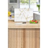 Saban 20x30 cm Çoklusim Desenli Cam Kesme Tahtası