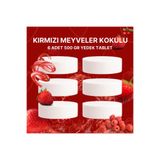 Saban 3 Adet 2x500 gr Nem Alıcı Rutubet Ve Küf Önleyici Yedek Tablet Kırmızı Meyve