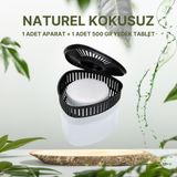 Saban Beyaz, Naturel Üçgen - Nem Alıcı Aparat + Rutubet Giderici Tablet (500 Gram)