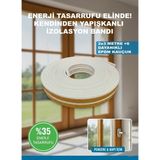 Saban Izolasyon Bandı – Kendinden Yapışkanlı Kapı Pencere 6 Metre - Beyaz - 1 Adet