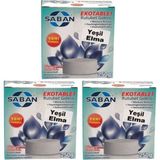 Saban Nem Alıcı Rutubet Giderici Yedek Tablet 3'lü 2 x 250 gr Yeşil Elma