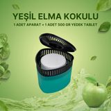 Saban Yeşil, Yeşil Elma Üçgen - Nem Alıcı Aparat + Rutubet Giderici Tablet (500 Gram) - yok