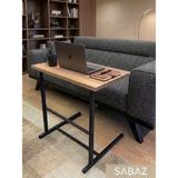 Sabaz Home Yükseklik Ayarlı Laptop Sehpası - C Sehpa - Koltuk Sehpası - Tropik Ceviz - 54,5 x 35 - Ahşap - Ceviz